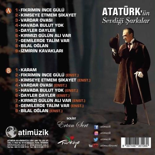 Atatürk'ün Sevdiği Şarkılar - Solist: Ertan Sert ( Plak) - Halkkitabev Atatürk'ün Sevdiği Şarkılar - Solist: Ertan Sert ( Plak) - Halkkitabev