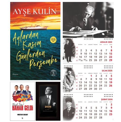Aylardan Kasım Günlerden Perşembe ve Bak İşte bahar Geldi - İstikbal Ajanda - İmza Duvar Takvimi