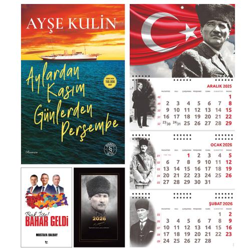 Aylardan Kasım Günlerden Perşembe ve Bak İşte bahar Geldi - Komutan Ajanda - Ayyıldız Duvar Takvimi