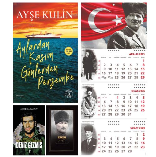 Aylardan Kasım Günlerden Perşembe ve Bitmeyen Deniz Gezmiş - Komutan Ajanda - Ayyıldız Duvar Takvimi