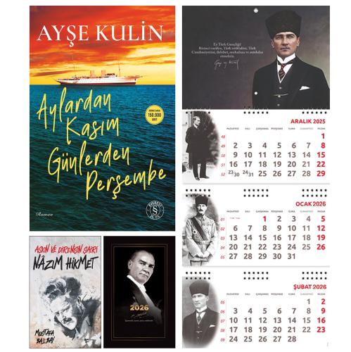 Aylardan Kasım Günlerden Perşembe ve Nazım Hikmet - Gazi Paşa Ajanda - Gazi Duvar Takvimi