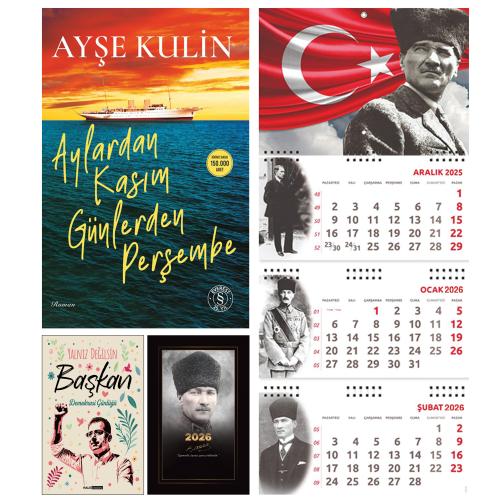 Aylardan Kasım Günlerden Perşembe ve Yalnız Değilsin Başkan - Komutan Ajanda - Ayyıldız Duvar Takvimi