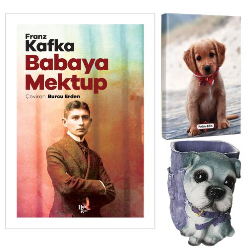 Babaya Mektup - Franz Kafka ve Dekoratif Köpek Kalemlik - Masum Köpek Planlama Defteri