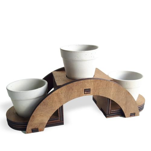 Beton Saksılı Küçük Köprü - Halkkitabevi