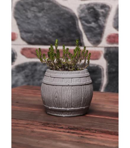 Fıçı Beton Saksı - Halkkitabevi