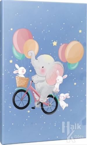 Biking Elephant Çizgili Okul Defteri