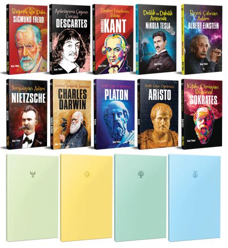 Bilimin Kurucuları 10 Kitap ve 4 Çizgisiz Defter