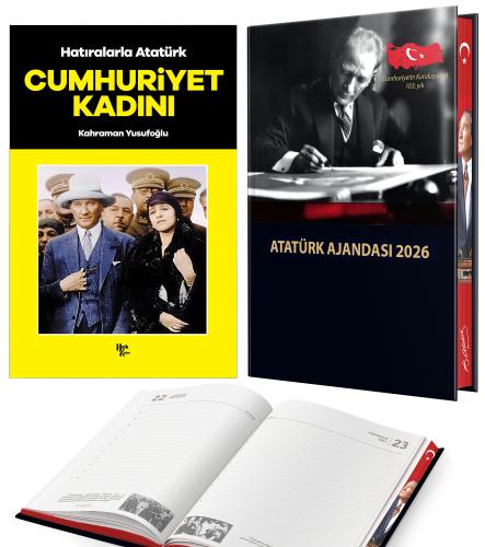 Çağdaş Cumhuriyet Kadını - Kahraman Yusufoğlu ve 2026 Atatürk Ciltli Ajanda