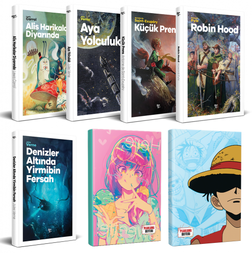 Çocuk Klasikleri 5 Kitap - Luffy ve Icecream Defter - Halkkitabevi