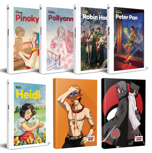 Çocuk Klasikleri Beş Kitap - Ace ve Sasuke-Itachi Defter - Halkkitabev