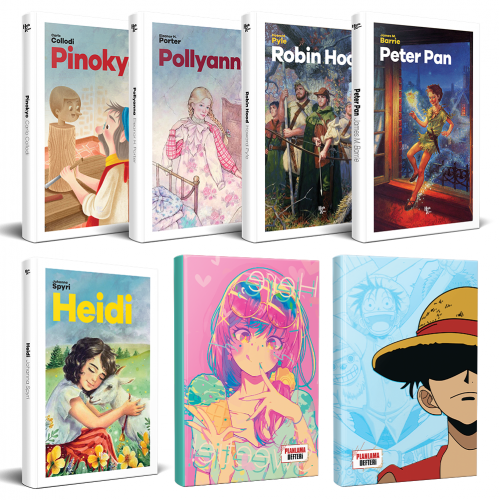 Çocuk Klasikleri Beş Kitap - Luffy ve Icecream Defter - Halkkitabevi