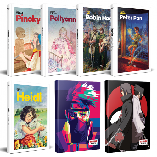 Çocuk Klasikleri Beş Kitap - Naruto ve Sasuke-Itachi Defter - Halkkita