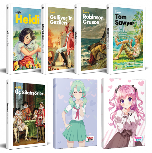 Çocuk Klasikleri Beş Klasik - Violet ve Schoolgirl Defter - Halkkitabe