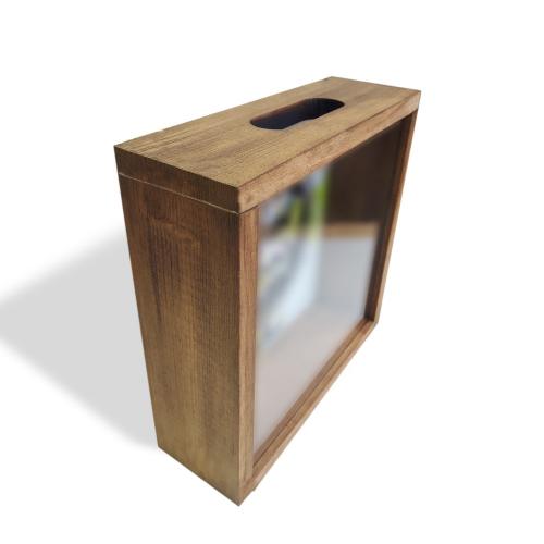 Camlı Ahşap Kumbara Kalpaklı Atatürk - Halkkitabevi