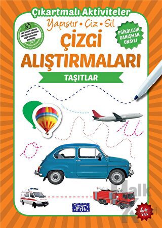 Çizgi Alıştırmaları - Taşıtlar (4 Yaş)