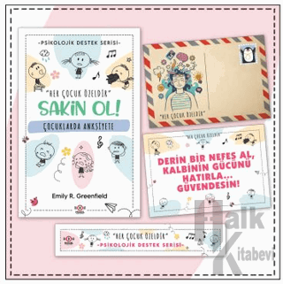 Çocuklar İçin Psikolojik Destek Serisi - Çocuklarda Anksiyete - Kartpostal ve Ayraç