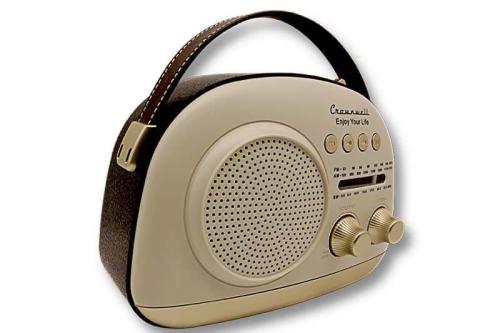 Crownwell Taşınabilir Bluetooth Retro Radyo Arizona Serisi / Grey - Ha