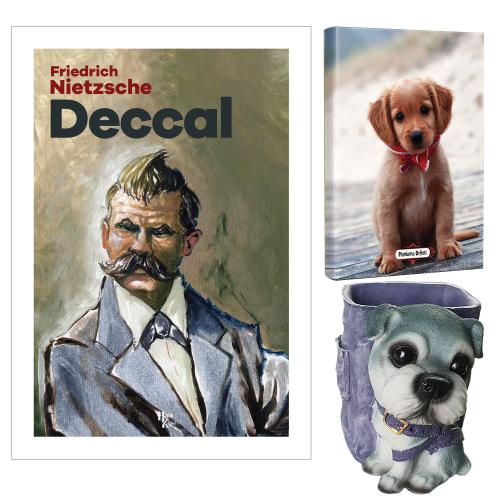 Deccal - Friedrich Nietzsche ve Dekoratif Köpek Kalemlik - Masum Köpek Planlama Defteri
