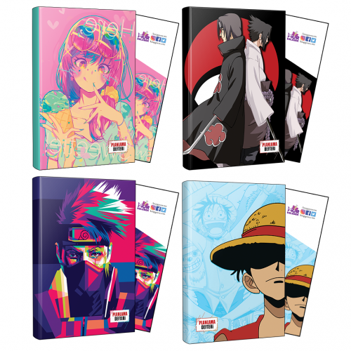 Dörtlü Icecream-Sasuke-Itachi-Naruto-Luffy Defter ve Ayraç - Halkki