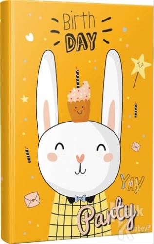 Çizgili Defter Tavşan Happy Birthday Party - Halkkitabevi