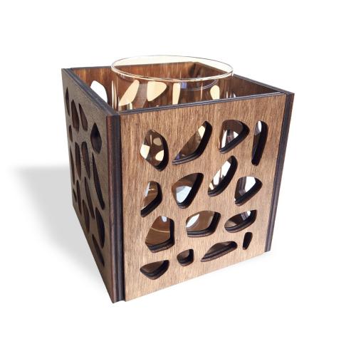 Dream Ahşap Kutu Mumluk - Halkkitabevi