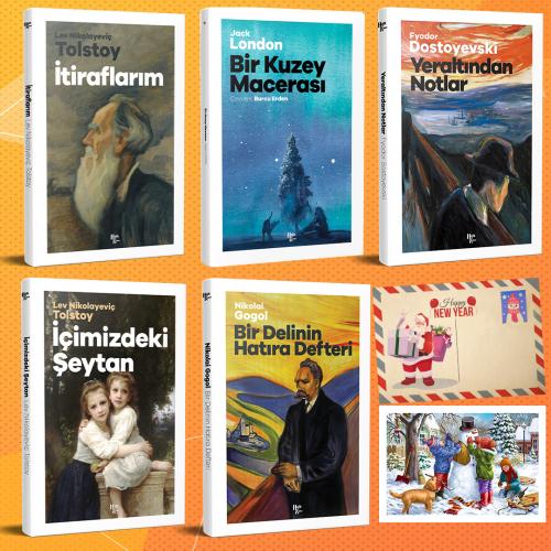 Dünya Klasikleri Beşli Set - 7 ve Kartpostal - Halkkitabevi