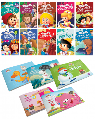 Dünya Masalları On Kitap ve Dahi Çocuk Beş Kitap - 1