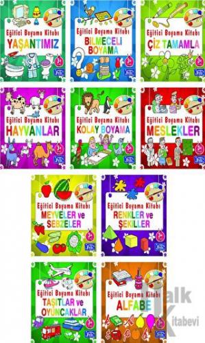 Eğitici Boyama Seti - 10 Kitap - Halkkitabevi