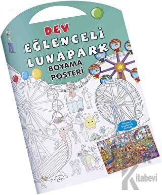 Eğlenceli Lunapark Dev Boyama Posteri - Halkkitabevi