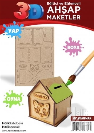 Ev Kumbara Ahşap Maket - Halkkitabevi