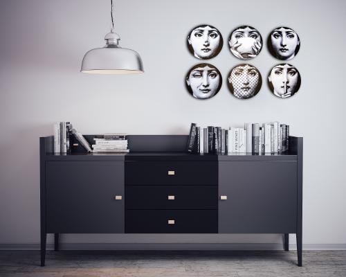 6'lı Kadın Yüzü Tablo Seti - Halkkitabevi