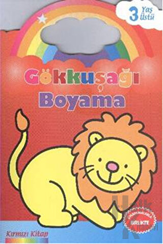 Gökkuşağı Boyama : Kırmızı Kitap - Halkkitabevi