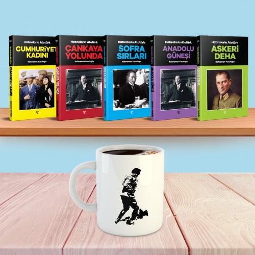 Hatıralarla Atatürk Hediye Seti -  5 Kitap 1 Kupa - Halkkitabevi