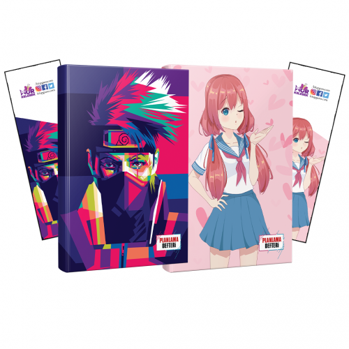 İkili Naruto-Flying Kisses Defter ve Ayraç - Halkkitabevi