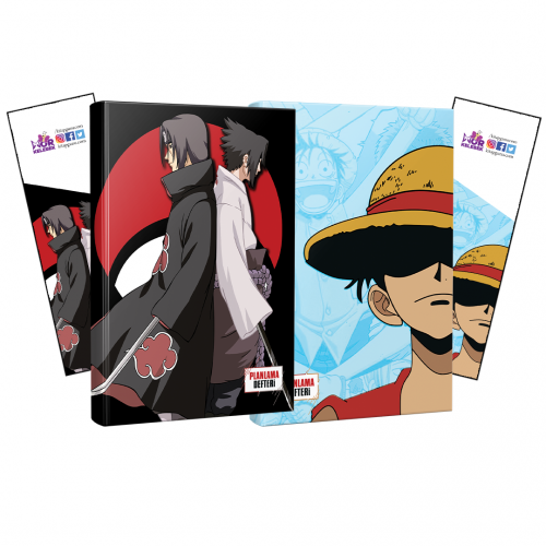 İkili Sasuke-Itachi-Luffy Defter ve Ayraç - Halkkitabevi