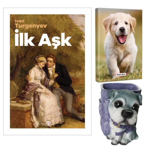 İlk Aşk - İvan Turgenyev ve Dekoratif Köpek Kalemlik - Mutlu Prens Planlama Defteri