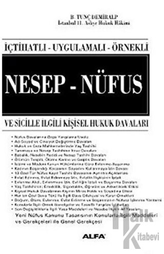 İçtihatlı-Uygulamalı-Örnekli Nesep-Nüfus ve Sicille İlgili Kişisel Huk