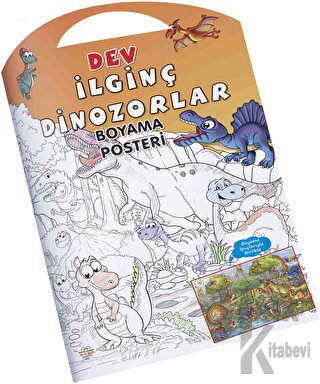İlginç Dinozorlar Dev Boyama Posteri