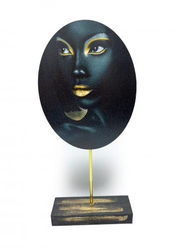 Mia Dekoratif Resimli Ahşap Biblo HK-20