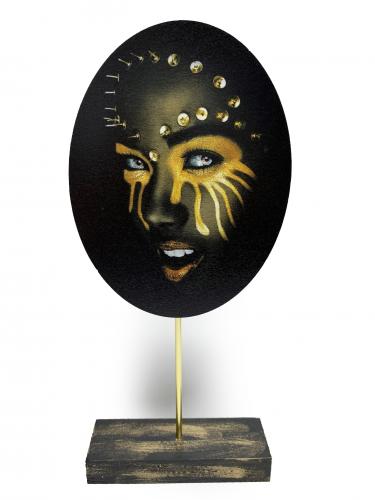 Mia Dekoratif Resimli Ahşap Biblo HK-23