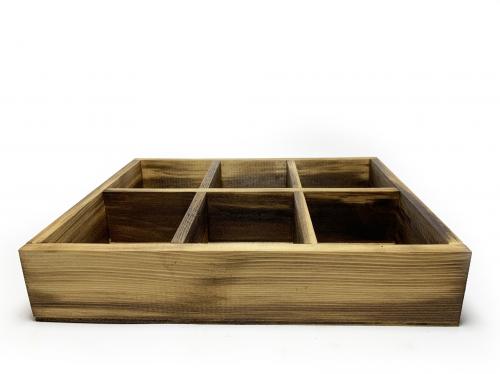 6 Gözlü Masif Ahşap Saksılık - Halkkitabevi