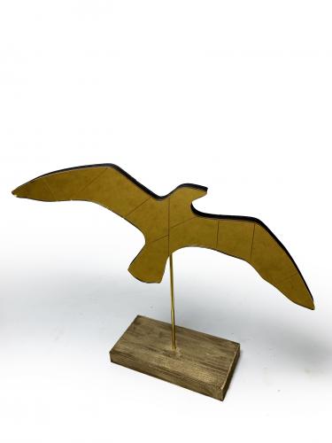 Ayaklı Altın Rengi Aynalı Martı