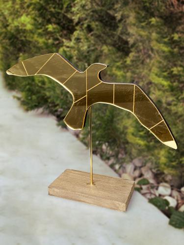 Ayaklı Altın Rengi Aynalı Martı - Halkkitabevi