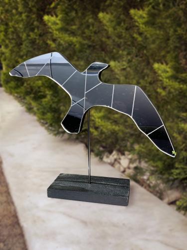 Ayaklı Gümüş Rengi Aynalı Martı - Halkkitabevi