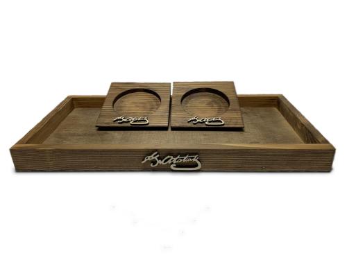 Özel İmzalı Masif Ahşap Set - Halkkitabevi