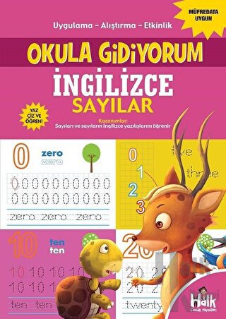 İngilizce Sayılar - Okula Gidiyorum - Halkkitabevi