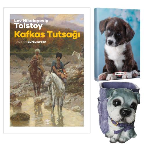 Kafkas Tutsağı - Tolstoy ve Dekoratif Köpek Kalemlik - Minik Arkadaş Planlama Defteri