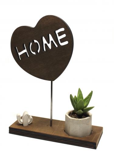 Kalp Home, Altıgen Beton Saksı ve Beton Kaktüs - Halkkitabevi