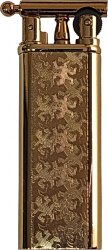 Kapaklı İnce Retro Çakmak - Gold