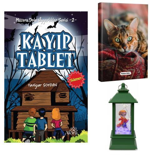 Kayıp Tablet - Şaşkın Kedi Planlama Defteri ve Harry Potter Temalı Fener Tipi Işıklı Kar Küresi